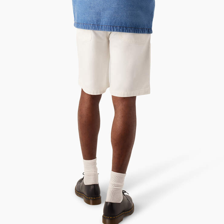 Regular Fit Duck Canvas Chap Shorts, 10" - Stonewashed Cloud (S2C) image number 2