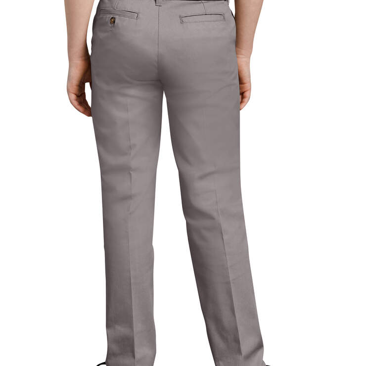 Boys' FlexWaist® Slim Fit Straight Leg Ultimate Khaki Pants, 4-7 - Silver (SV) image number 2