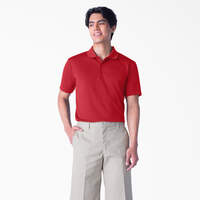 Adult Size Performance Short Sleeve Polo - Apple Red (LR)