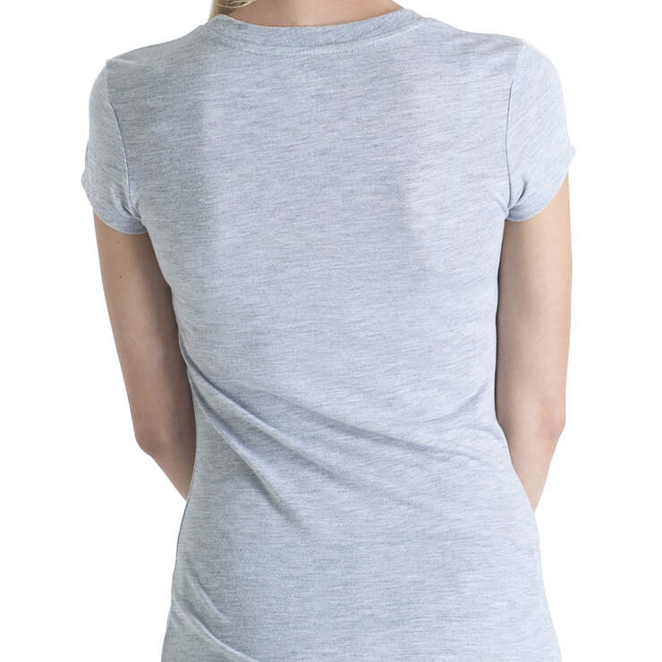 Dickies Girl Juniors' Short Sleeve Crew Neck T-Shirt - Heather Gray (HG) image number 2