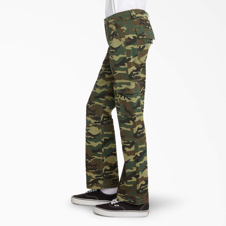 Boys' Relaxed Fit Camo Cargo Pants - Lilac (OLC) image number 3