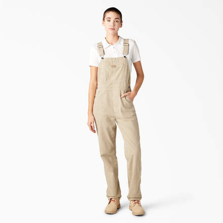 Women’s Regular Fit Hickory Stripe Bib Overalls