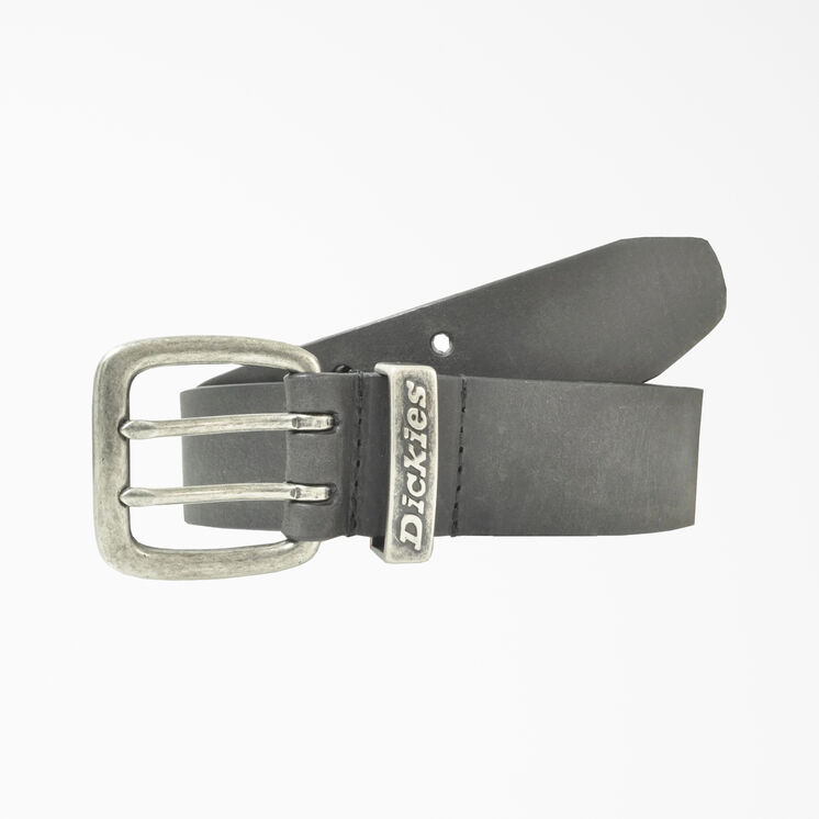 Leather Double Prong Buckle Belt - Black &#40;BK&#41;