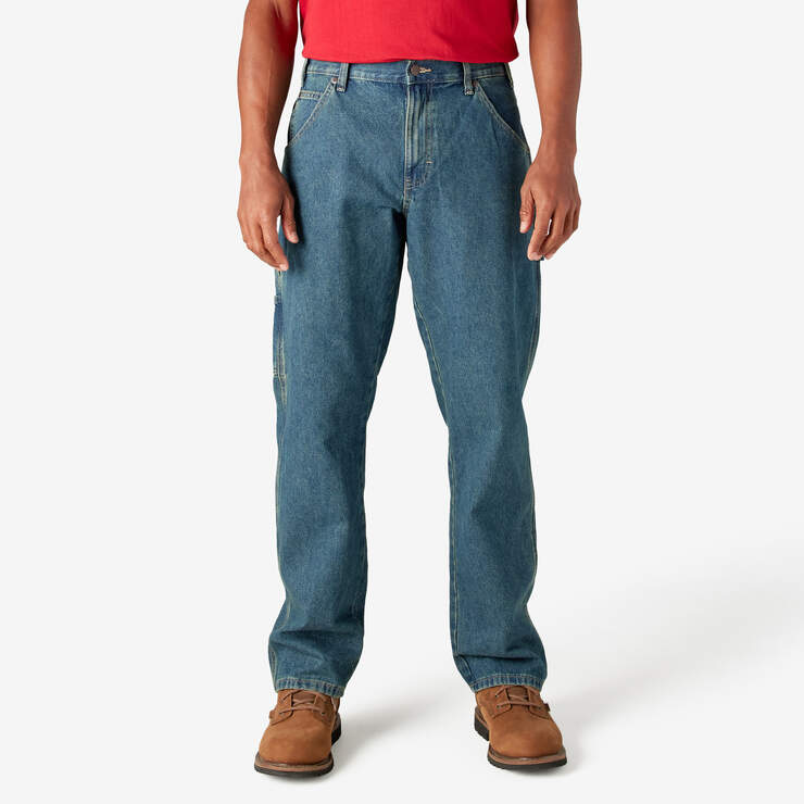 Relaxed Fit Carpenter Jeans - Heritage Tinted Khaki (THK) image number 1