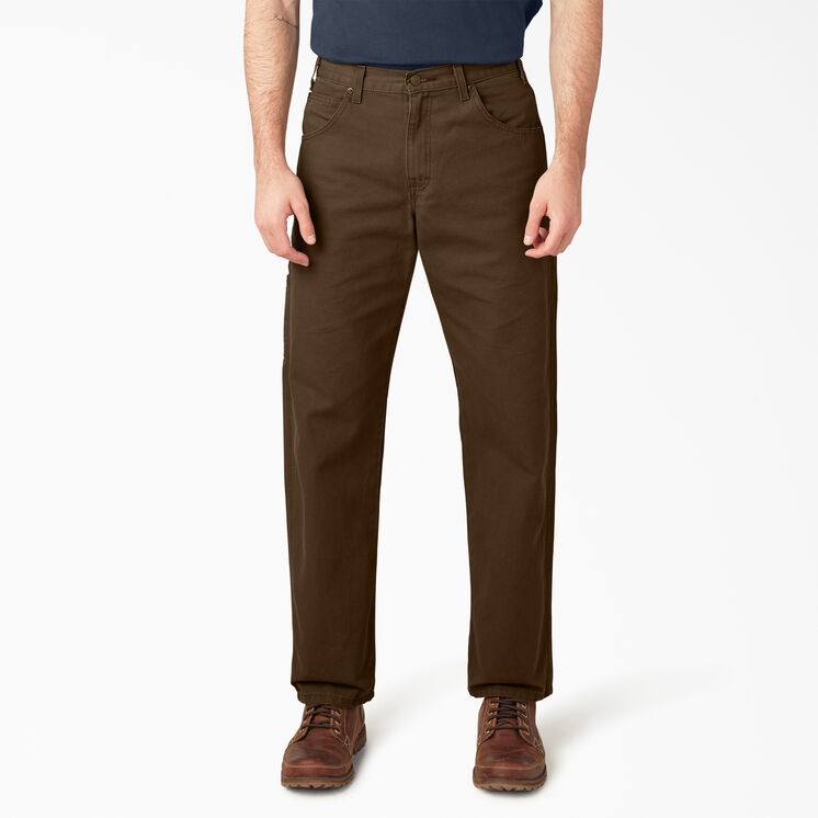 Relaxed Fit Heavyweight Duck Carpenter Pants - Rinsed Timber Brown &#40;RTB&#41;