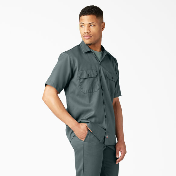 Short Sleeve Work Shirt - Lincoln Green &#40;LN&#41;