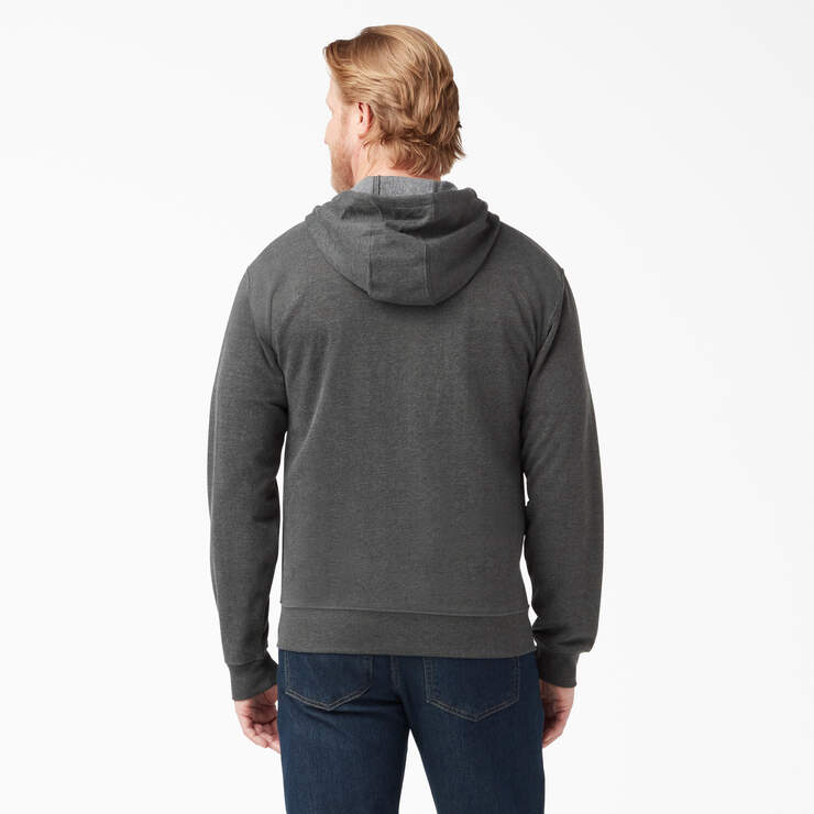 Midweight Fleece Zip Hoodie - Dark Heather Gray (IYD) image number 2