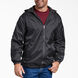 Fleece Lined Nylon Hooded Jacket - Black &#40;BK&#41;