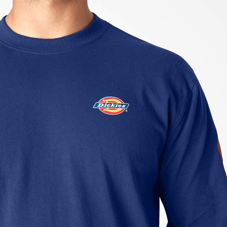 Long Sleeve Workwear Graphic T-Shirt - Surf Blue (FL) image number 5