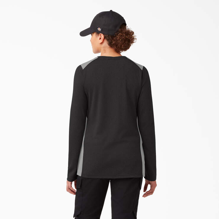 Women's Temp-iQ® 365 Long Sleeve Pocket T-Shirt - Black (KBK) image number 2