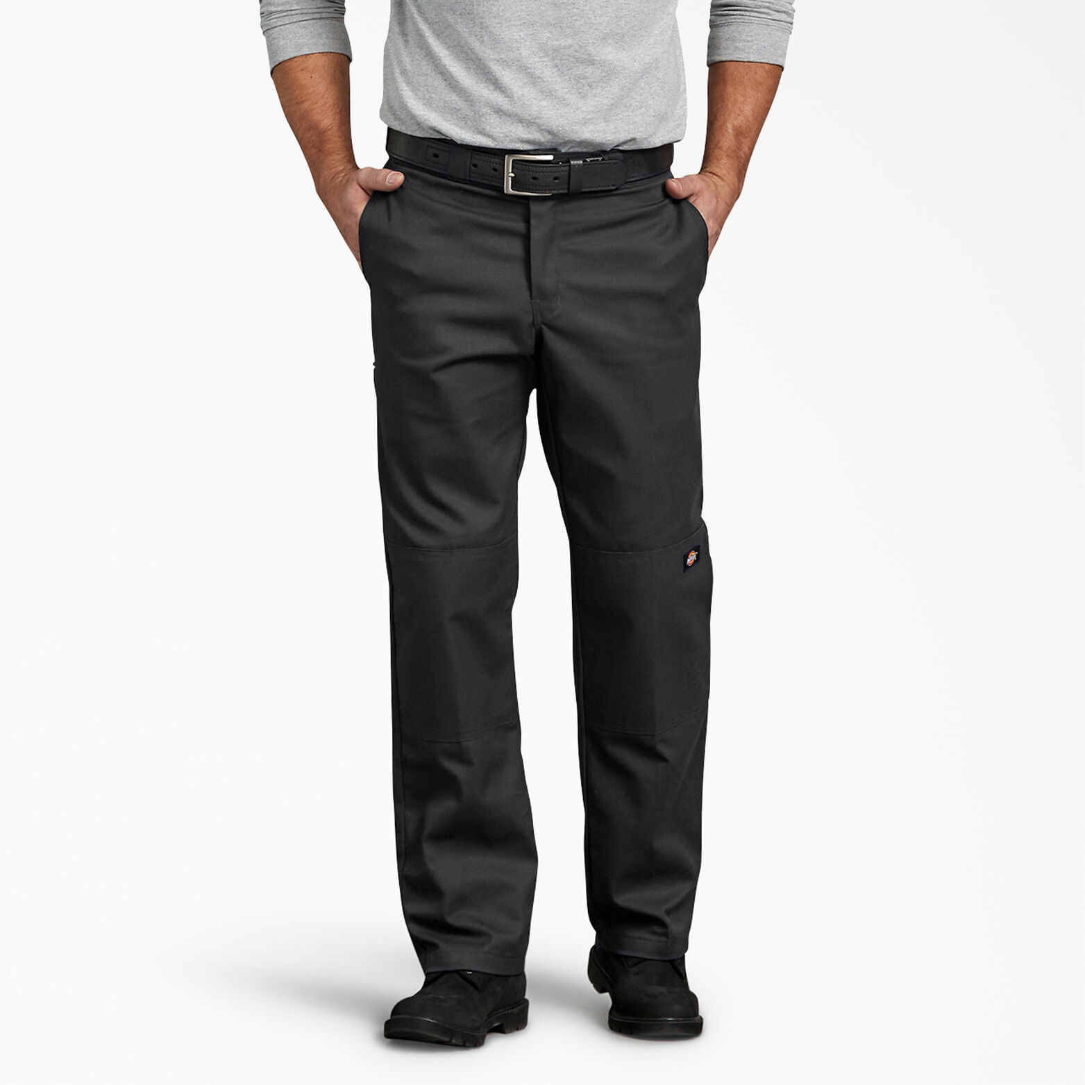 dickies men's flex skinny straight fit double knee work pants