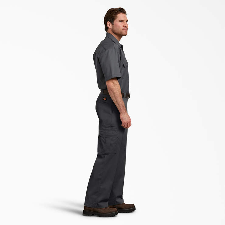 FLEX Relaxed Fit Cargo Pants - Black (BK) image number 6