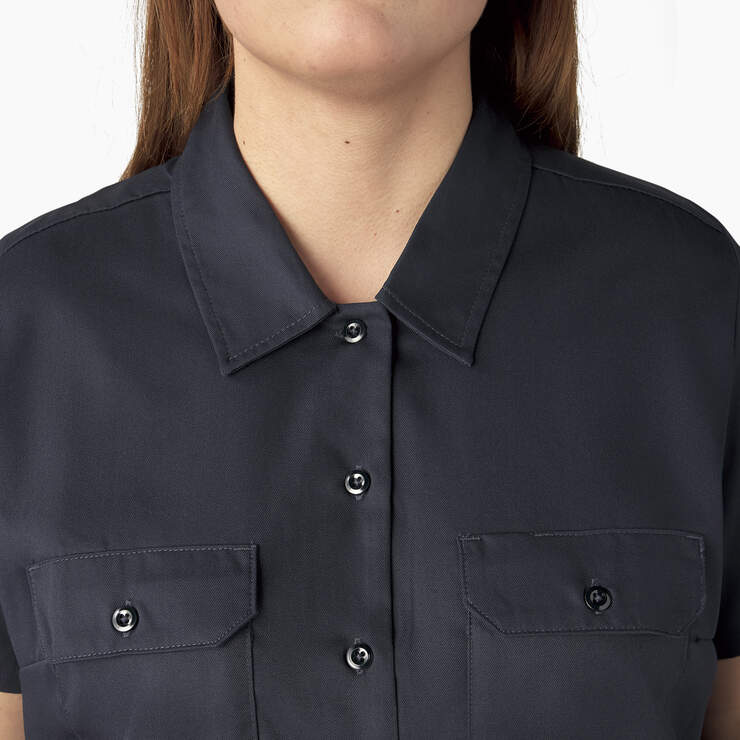 Women's Plus 574 Original Work Shirt - Dark Navy (ASN) image number 7