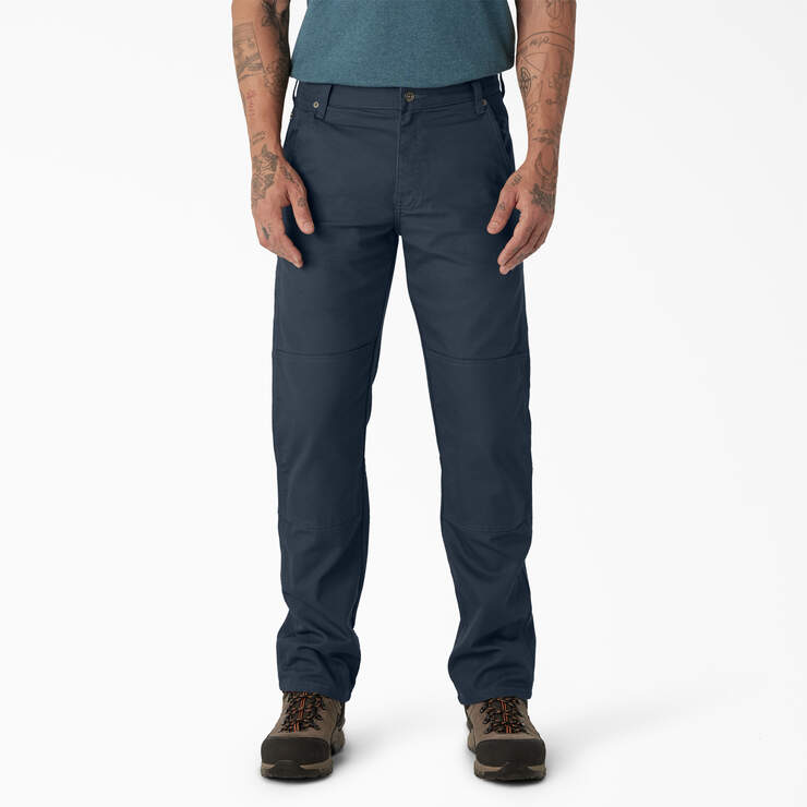 Regular Fit Duck Double Knee Pants - Stonewashed Dark Navy (SDN) image number 1