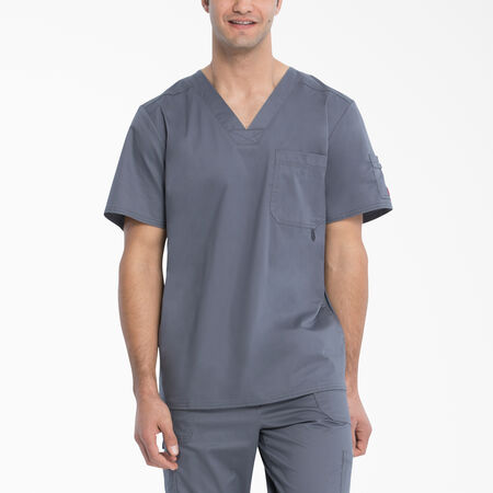 Men&#39;s Gen Flex V-Neck Scrub Top - Pewter Gray &#40;PEW&#41;