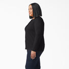 Women&#39;s Plus Heavyweight Henley - Black &#40;KBK&#41;