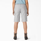 Women&rsquo;s Relaxed Fit Duck Carpenter Shorts, 11&quot; - Rinsed Alloy &#40;RAL&#41;