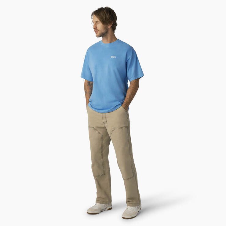 Bandon Short Sleeve T-Shirt - Azure Blue Pigment Wash (AWG) image number 4