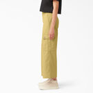 Women&#39;s Twill Cropped Cargo Pants - Stonewashed Dark Khaki &#40;S2K&#41;