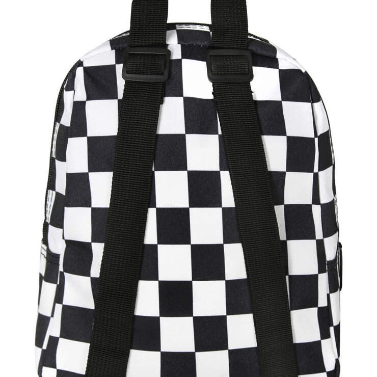 Black Checkered Mini Backpack - Black White Checkered (CBW) image number 2