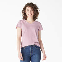 Women's Short Sleeve V-Neck T-Shirt - Mauve Shadows (VS)
