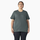 Women&#39;s Plus Short Sleeve Heavyweight T-Shirt - Lincoln Green &#40;LN&#41;