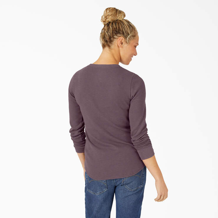 Women’s Long Sleeve Thermal Shirt - Dusty Violet (SSD) image number 2