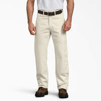 Relaxed Fit Double Knee Carpenter Painter's Pants - Natural Beige (NT)