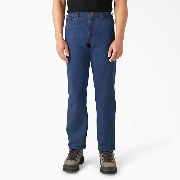 Regular Straight Fit Jeans - Stonewashed Indigo Blue &#40;SNB&#41;