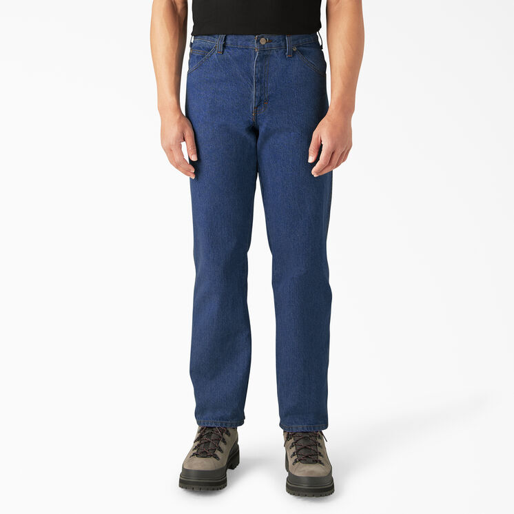 Regular Straight Fit Jeans - Stonewashed Indigo Blue &#40;SNB&#41;