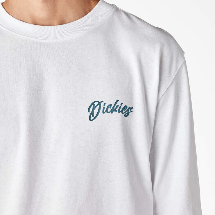 Dighton Long Sleeve Graphic T-Shirt - White (WH) image number 7