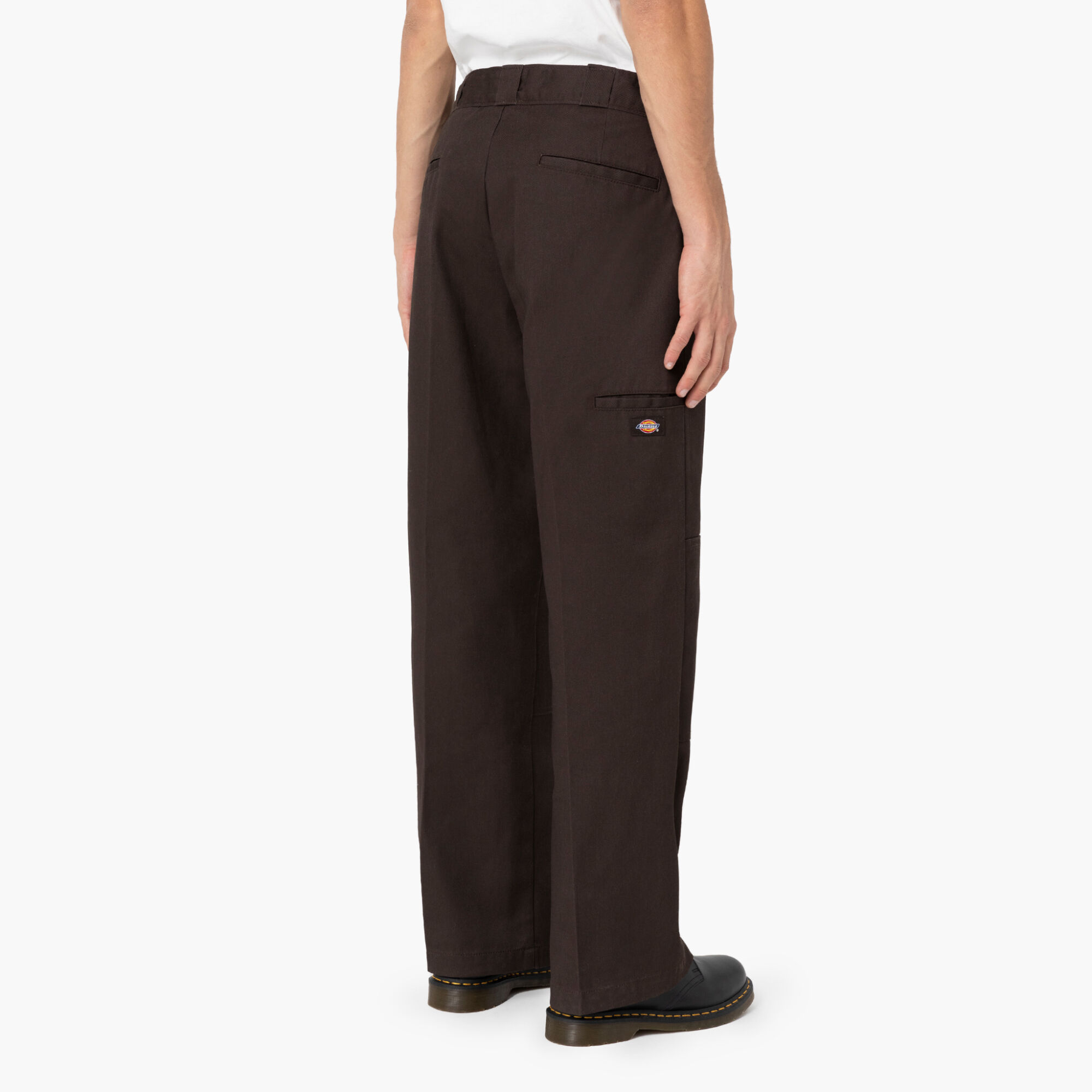 Loose Fit Double Knee Work Pants , Dark