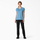 Women&#39;s Cooling Short Sleeve Pocket T-Shirt - Azure Blue &#40;AB2&#41;