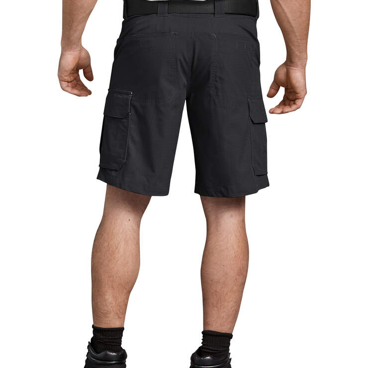 Tactical 10" Relaxed Fit Stretch Ripstop Cargo Shorts - Black (BK) image number 2