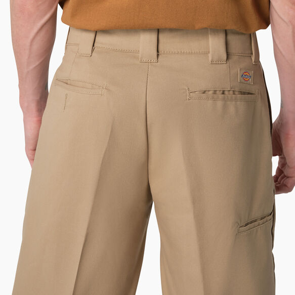 Cooling Active Waist Flat Front Shorts, 13&quot; - Desert Sand &#40;DS&#41;