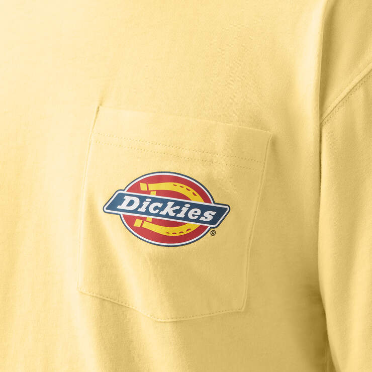 Chest Logo Pocket T-Shirt - Pale Banana (P2B) image number 5