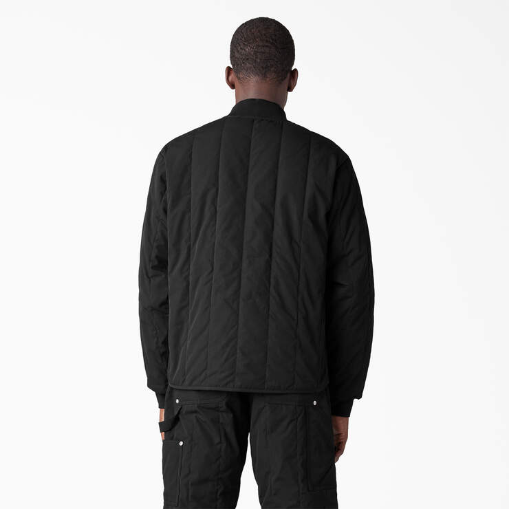 Dickies Premium Collection Quilted Jacket - Black (BKX) image number 2
