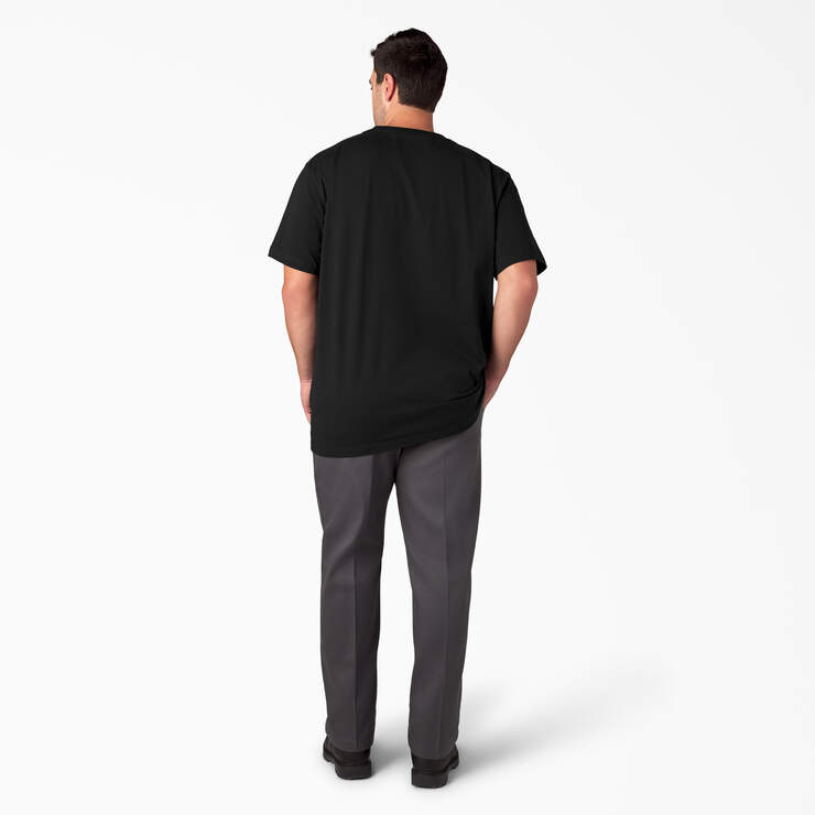 Heavyweight Short Sleeve Pocket T-Shirt - Black (BK) image number 12