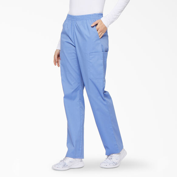 Women&#39;s EDS Signature Tapered Leg Cargo Scrub Pants - Ceil Blue &#40;CBL&#41;