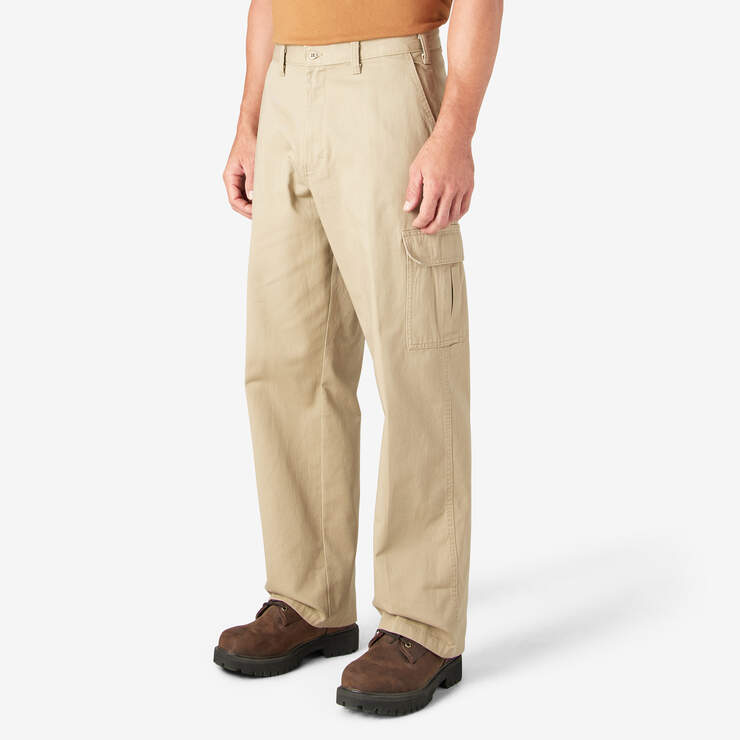 Loose Fit Cargo Pants - Rinsed Khaki (RKH) image number 3