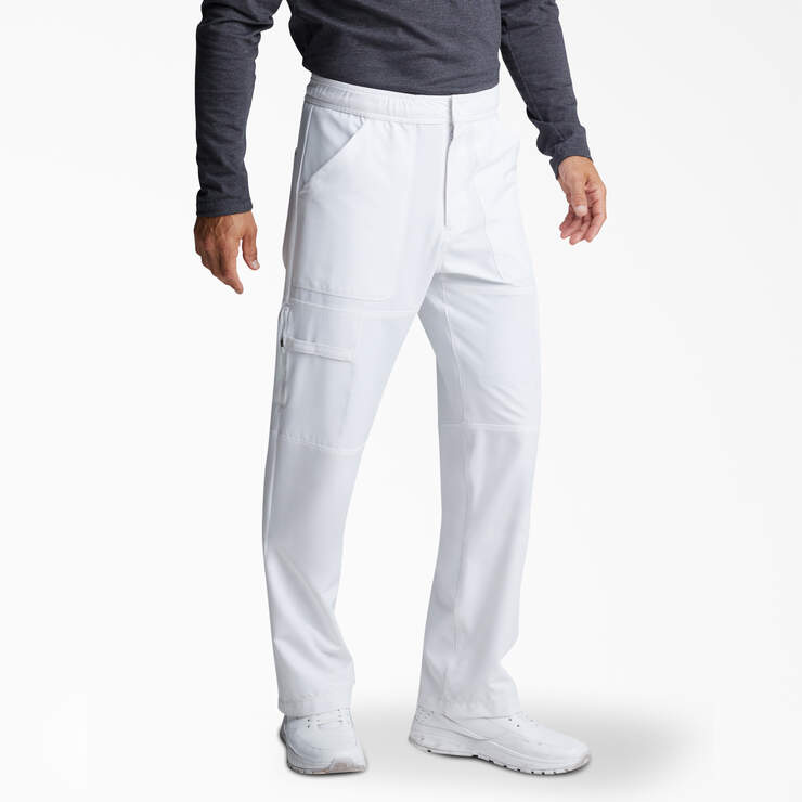 Men's Dynamix Cargo Scrub Pants - White (DWH) image number 4