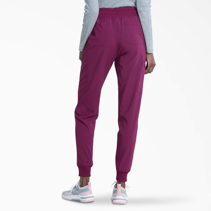 Women's EDS Essentials Jogger Scrub Pants - Wine (WIN) image number 2