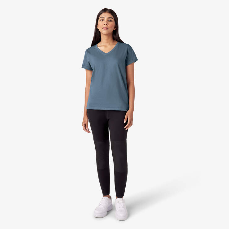 Women’s V-Neck T-Shirt - Coronet Blue (CNU) image number 5