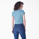 Women&#39;s Short Sleeve V-Neck T-Shirt - Dusty Blue &#40;DL&#41;