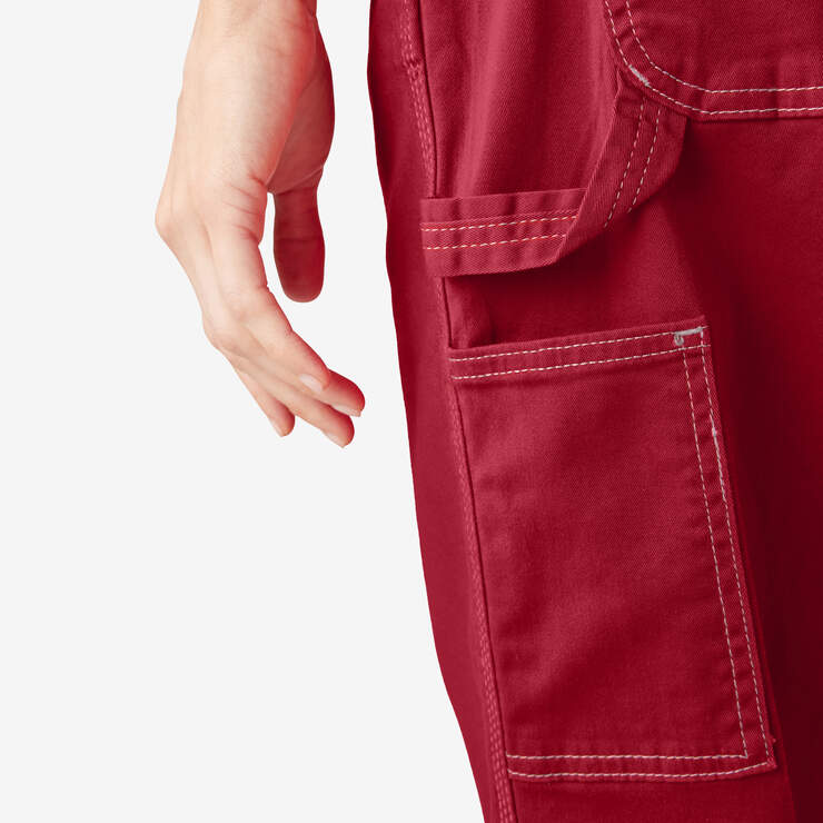 Women's Relaxed Fit Carpenter Pants - English Red (ER) image number 9