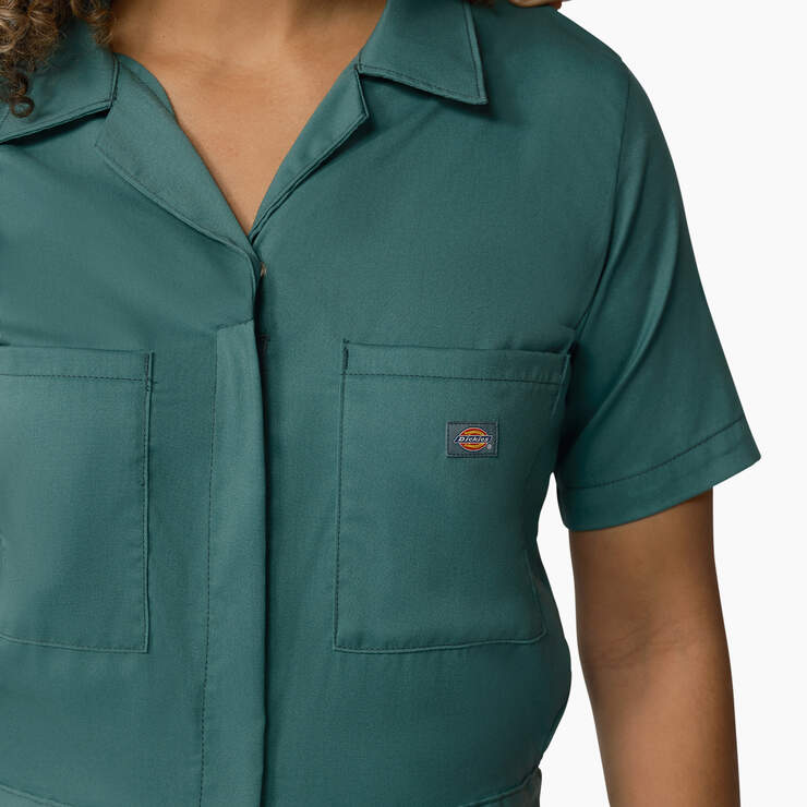 Women's FLEX Cooling Short Sleeve Coveralls - Lincoln Green (LN) image number 4