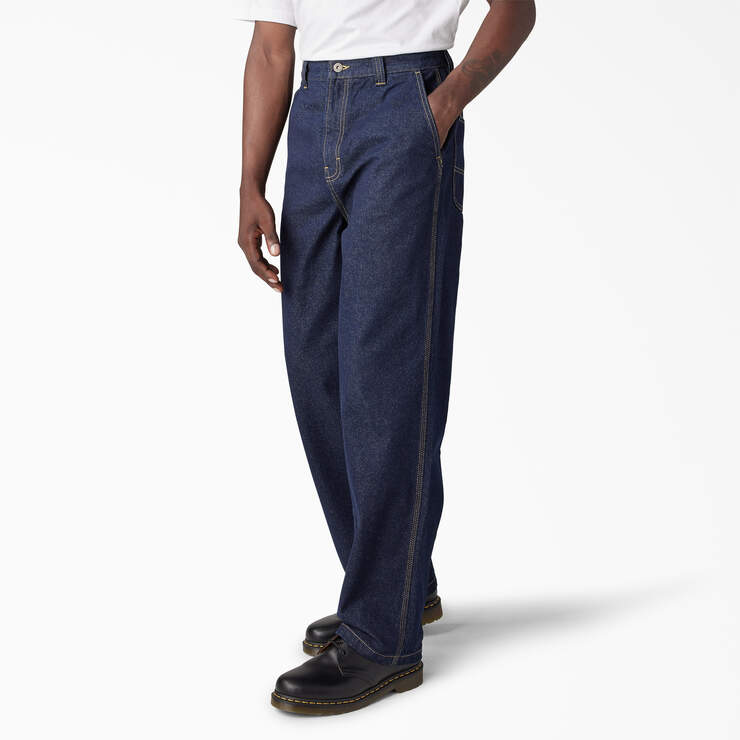 Madison Loose Fit Jeans - Rinsed Indigo Blue (RNB) image number 3