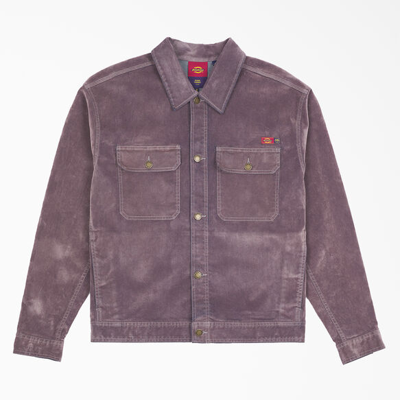 Opening Ceremony Flock Denim Utility Jacket - Lilac &#40;LC&#41;