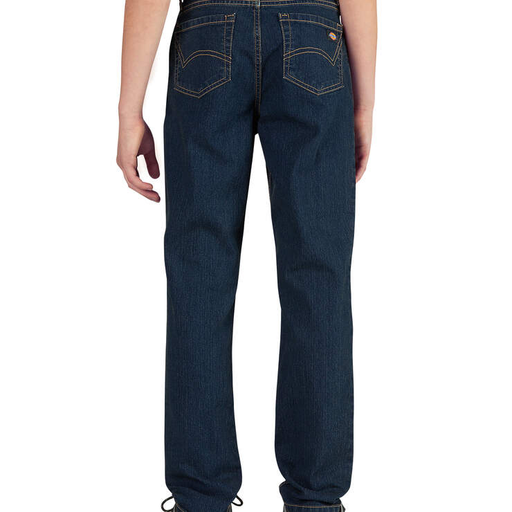 Boys' Flex Slim Fit Skinny Leg 5-Pocket Denim Jeans, 4-7 - Stonewashed Medium Blue (MNT) image number 2