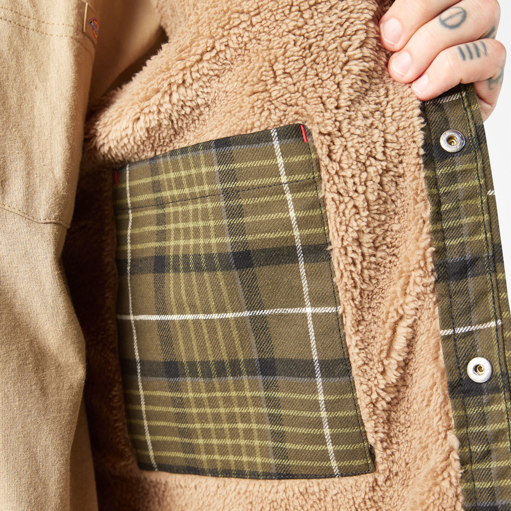 Sherpa lined flannel for men on sale